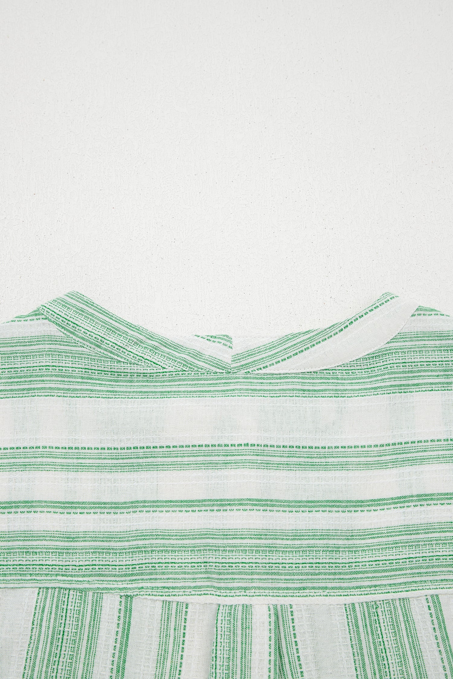 Green Breathable Gauze Half Button Short Sleeve Casual Blouse