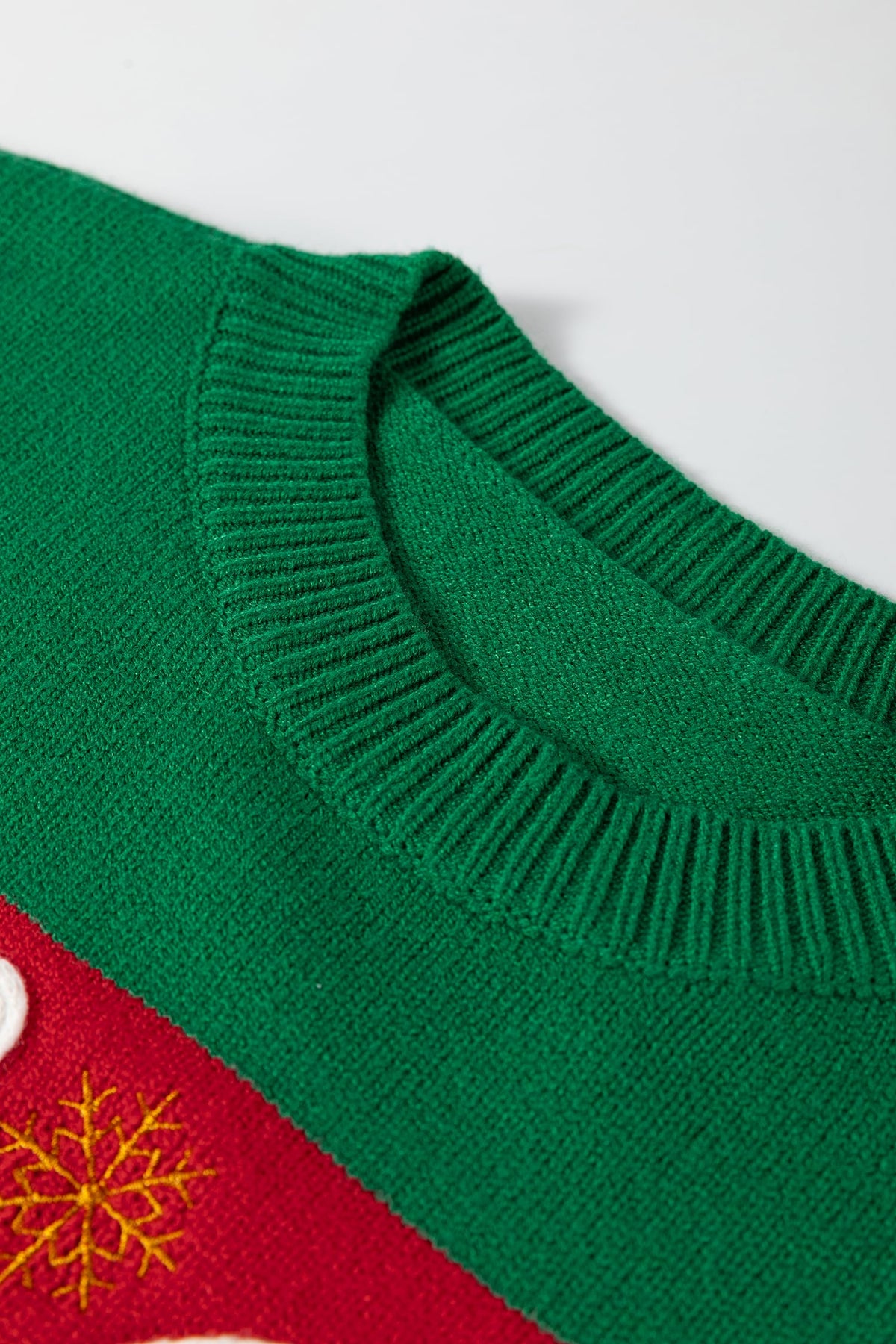 Green Stripe Festive Holly Jolly Sequin Christmas Holiday Sweater
