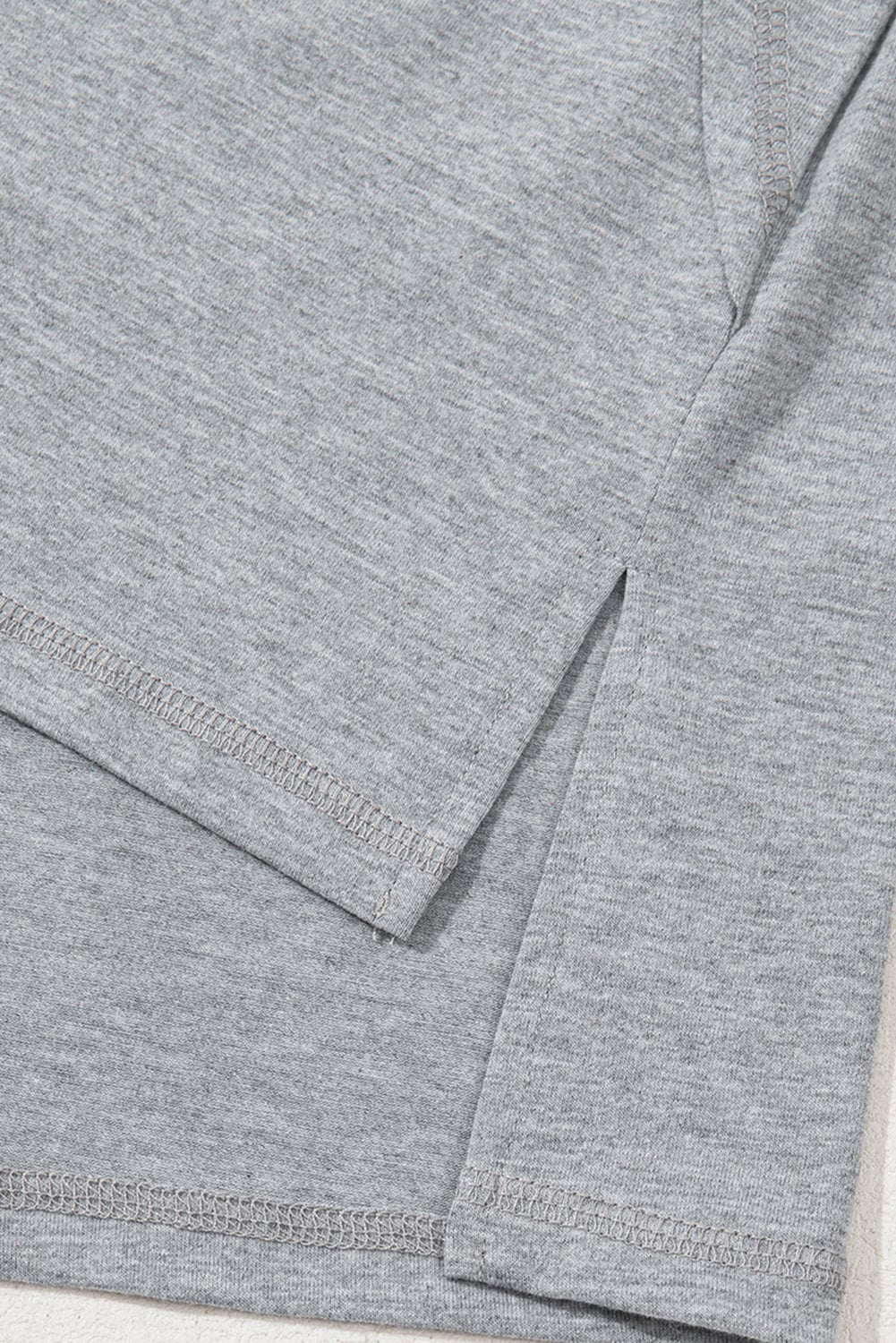 High Raglan Half Sleeve V Neck Oversized T Shirt
