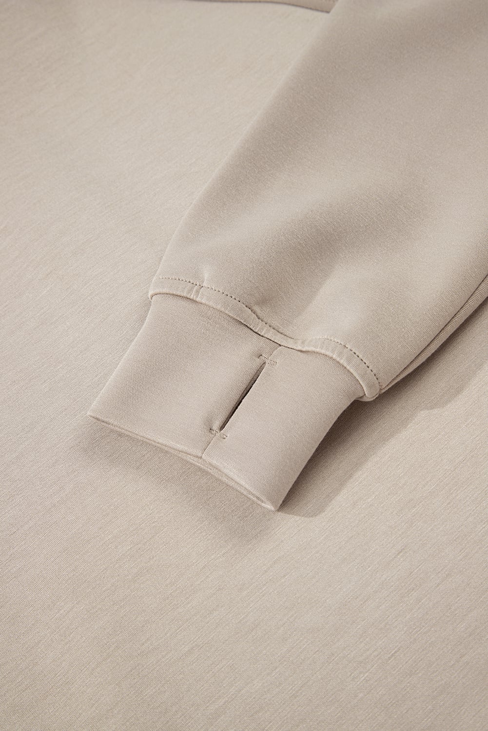 Jet Stream Half Zip Thumbhole Sleeve Hoodie Active Pants 2pcs Outfit