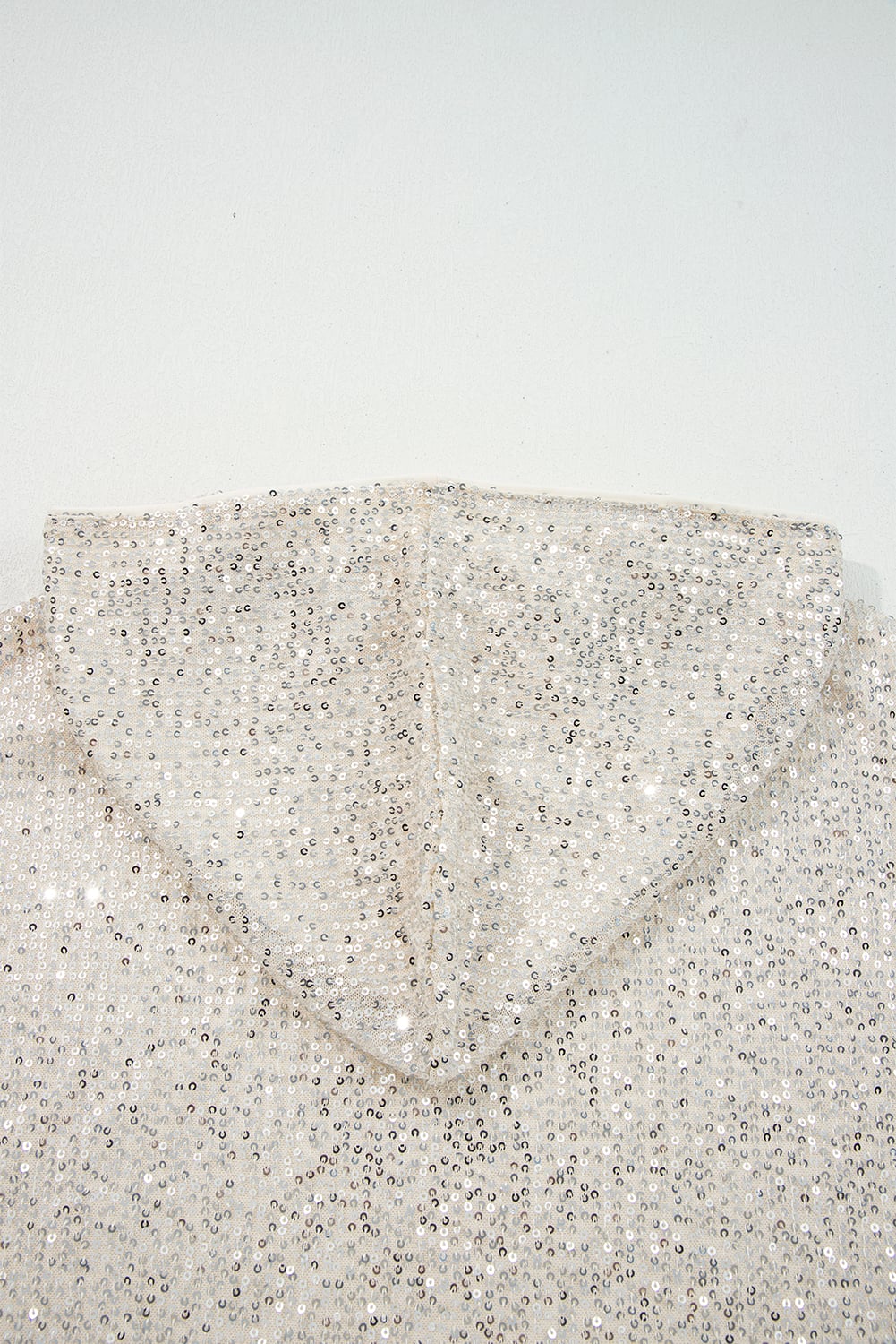 Jet Stream Sequin Hooded Long Sleeve Top