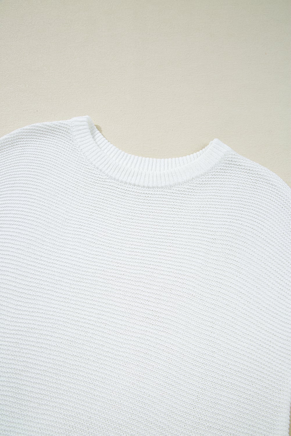 Jet Stream Solid Color Sweater Tee with Side Slits