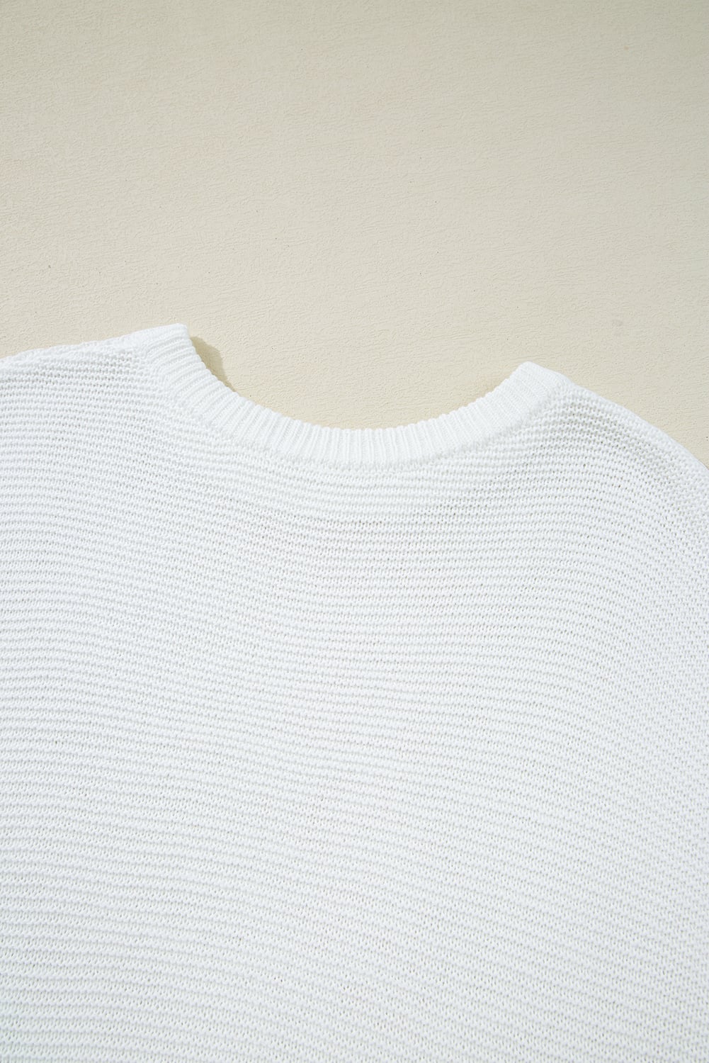 Jet Stream Solid Color Sweater Tee with Side Slits