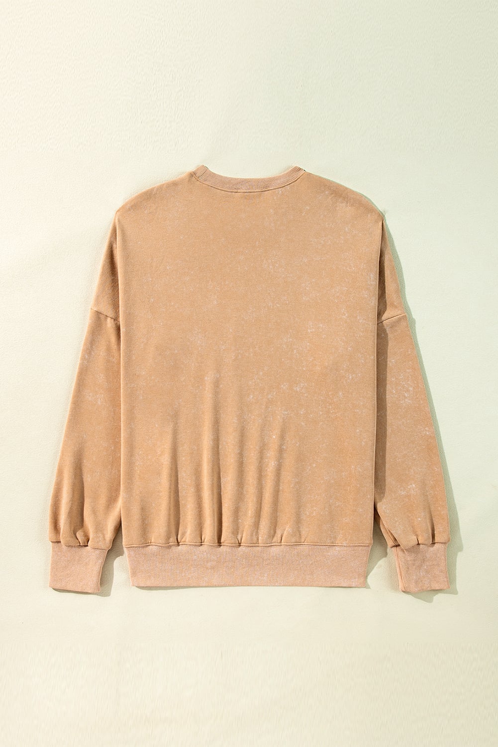 Khaki Loose Leopard Rugby Football GAME DAY Graphic Sweatshirt