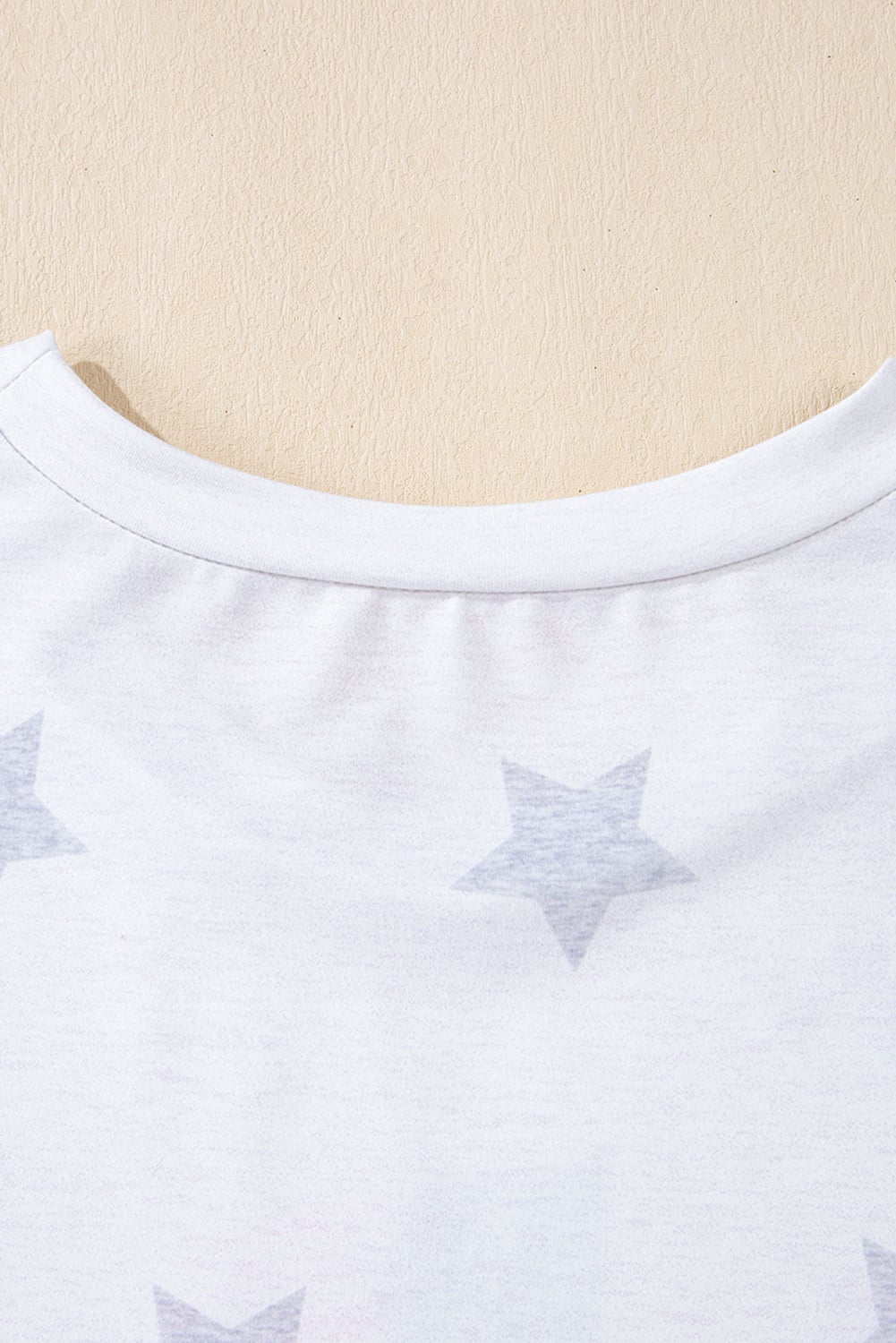 Khaki Patriotic Flag Bow Graphic Starry Round Neck T Shirt