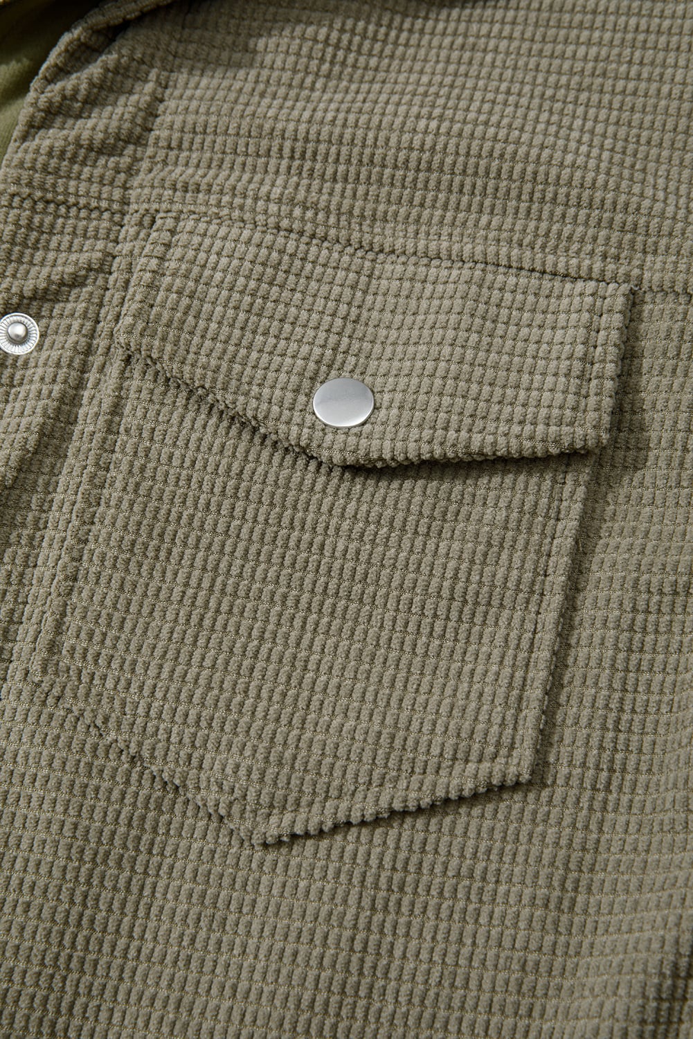 Laurel Green 2 in 1 Thermal Knit Textured Hooded Jacket