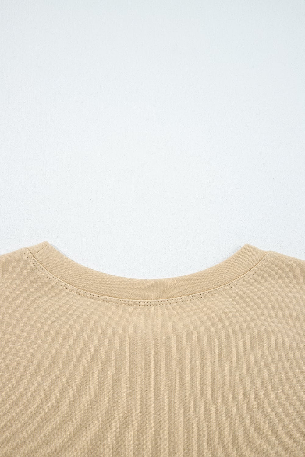 Laurel Green Exposed Seam Contrast Texture Patchwork Plus Size Drop Shoulder Pullover