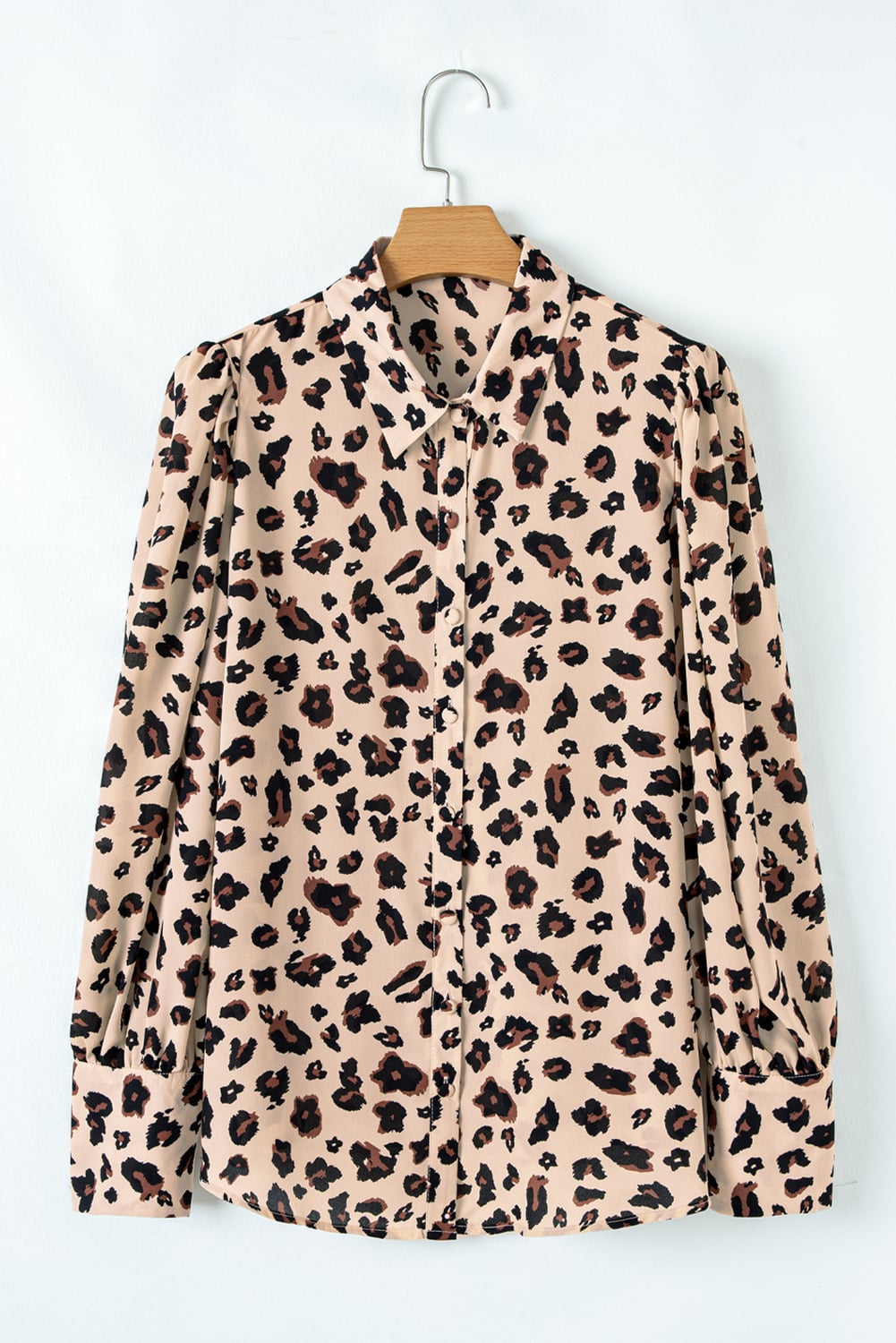 Leopard Print Plus Size Shirt