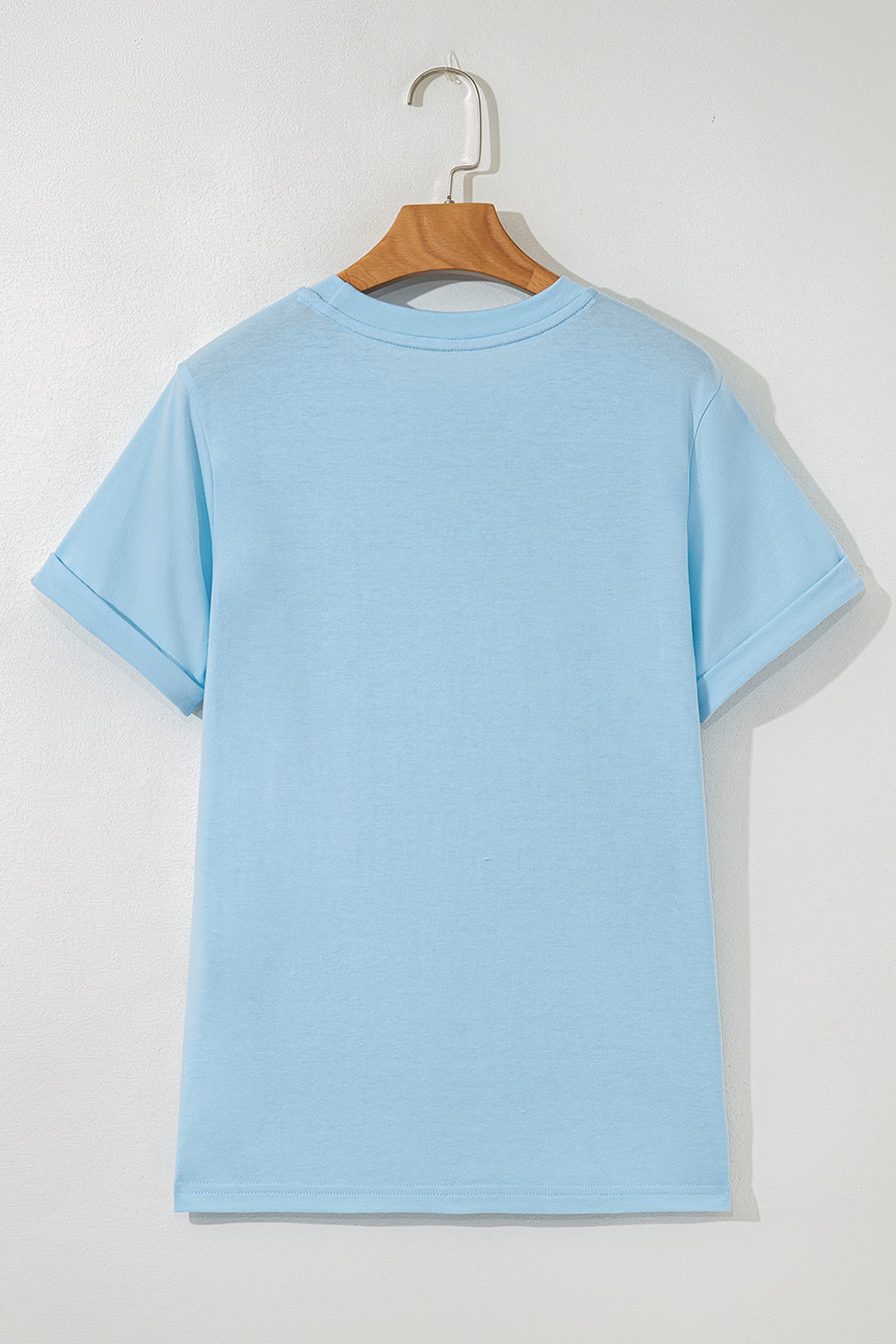 Light Blue Salty Beach Resort Vacation Surf Graphic Tee