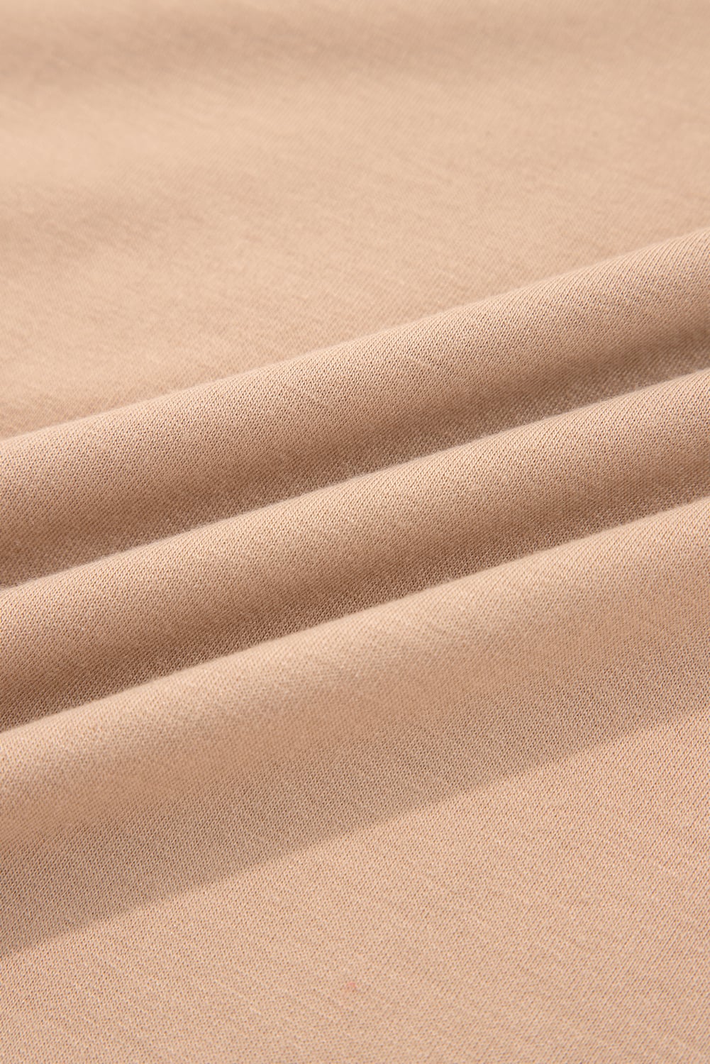 Light French Beige Braided Trim Puff Sleeve Dress
