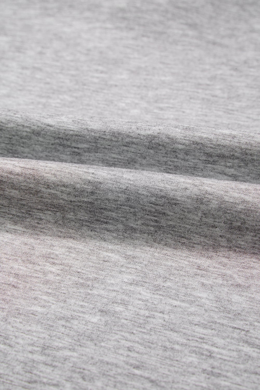 Light Grey Color Block Patchwork V Neck Drawstring Hoodie