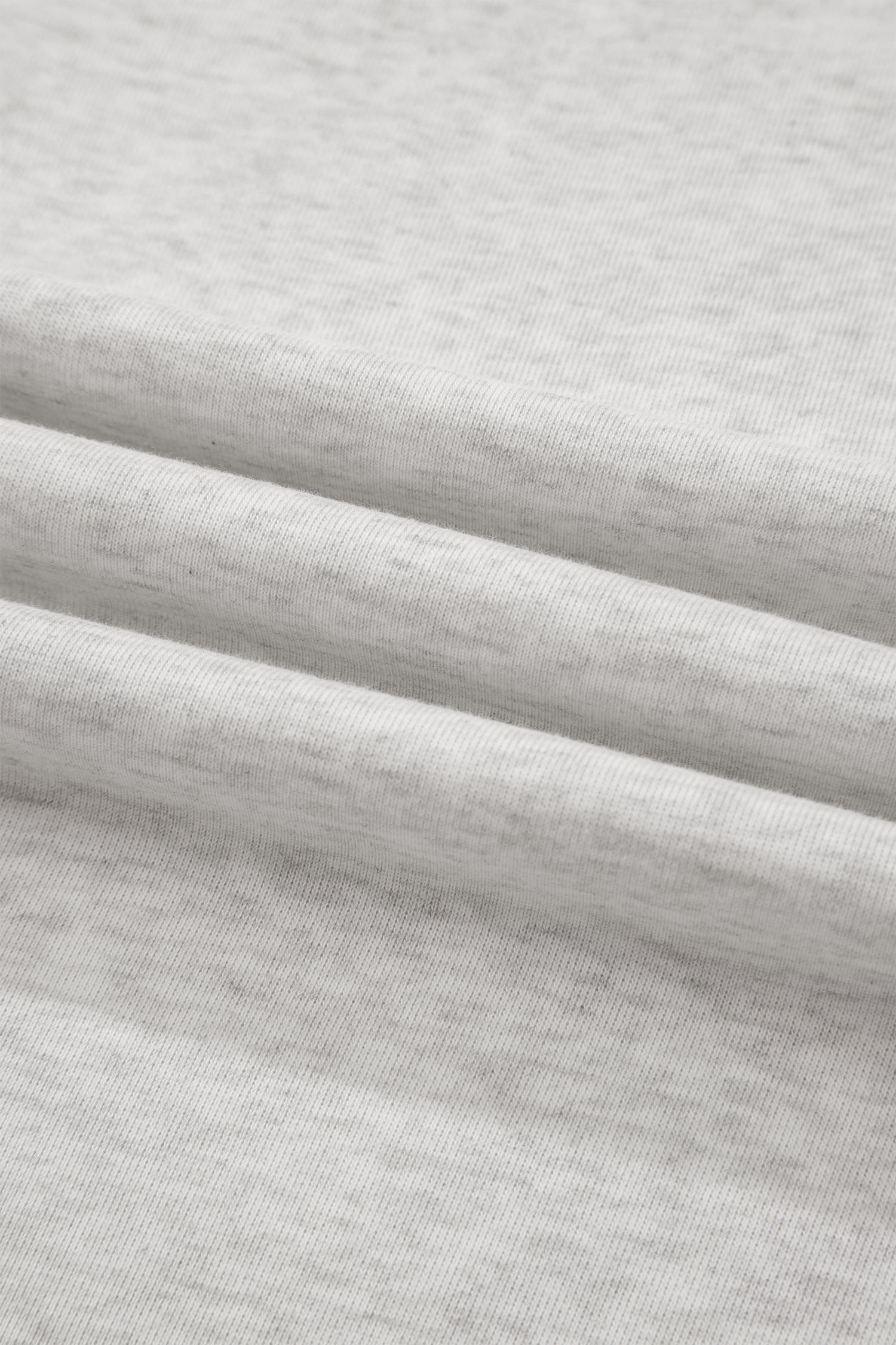 Light Grey Exposed Seam Detail Mock Neck Tee