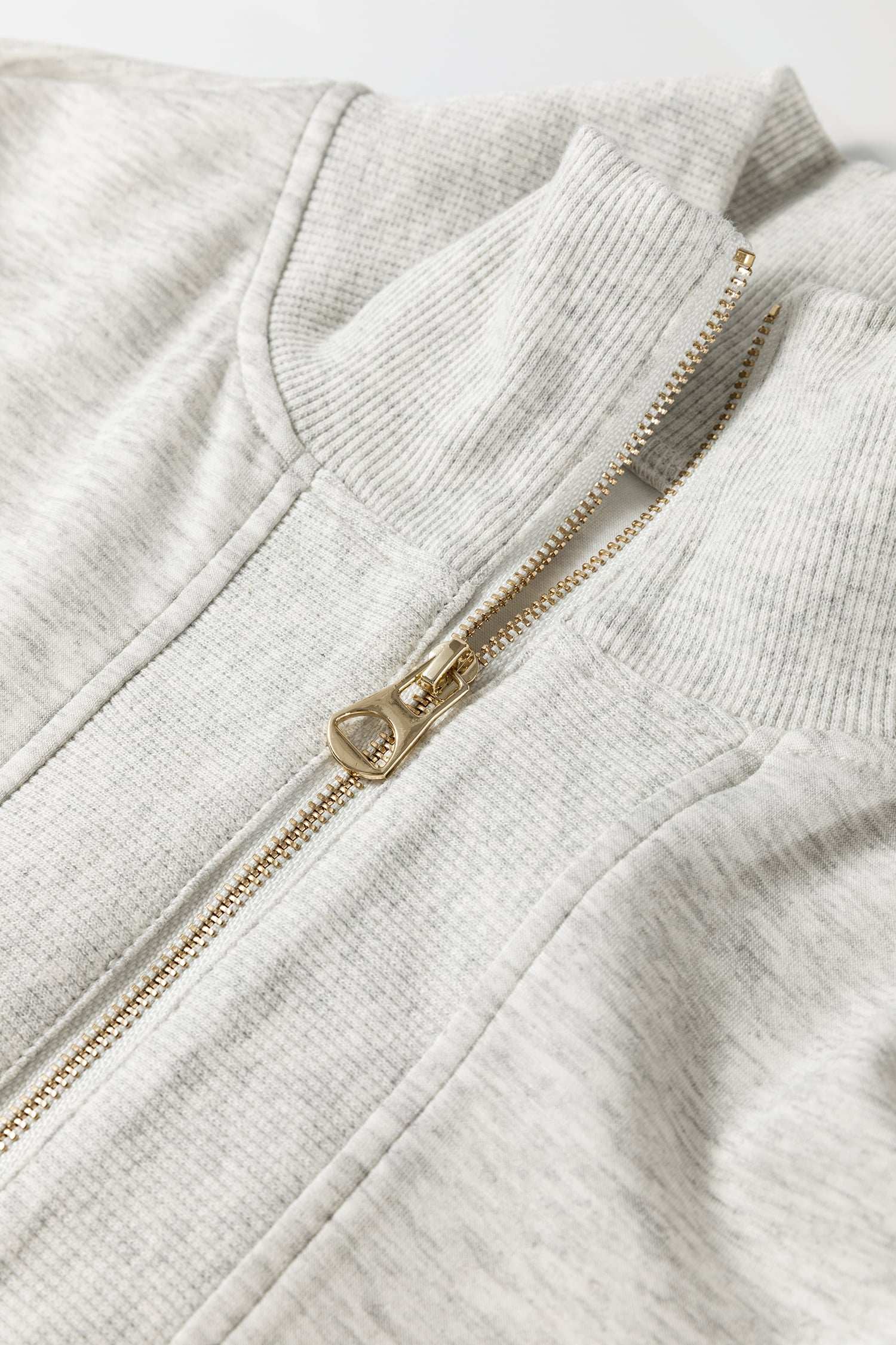 Light Grey Half Zip Polo Tee Casual Pant Set