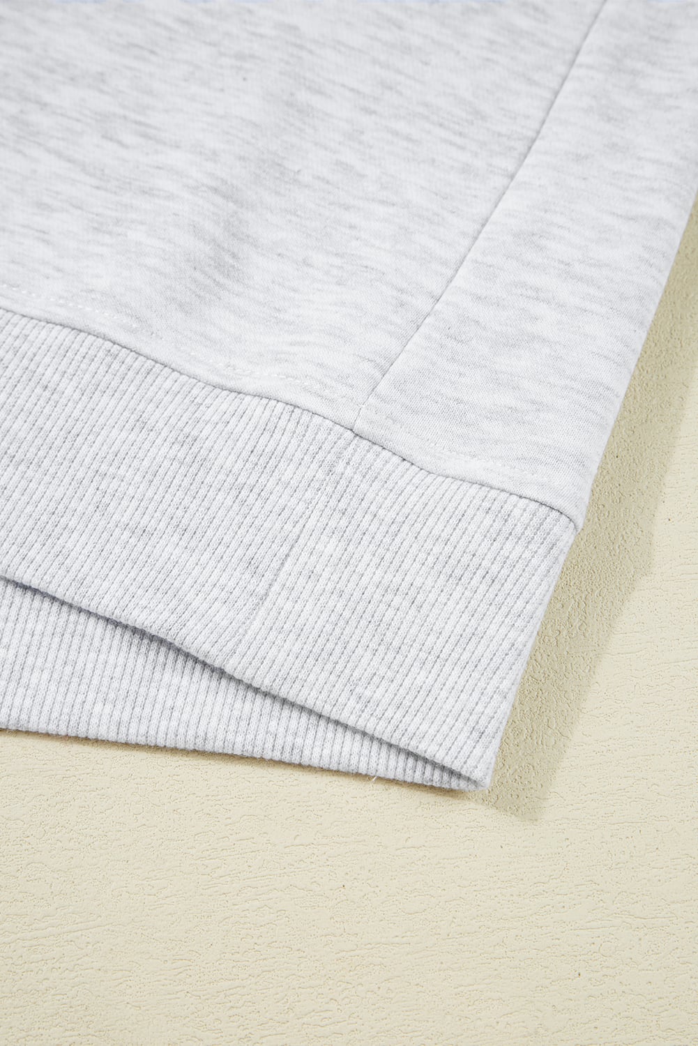 Light Grey Lace Patchwork Raglan Sleeve Crew Neck Sweatshirt