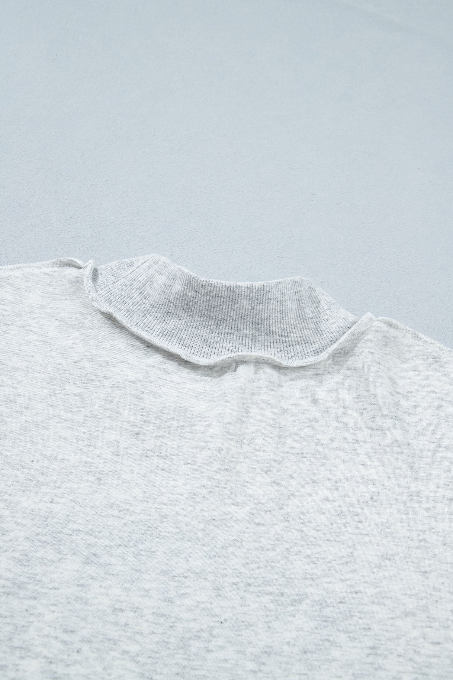 Light Grey Mock Neck Reversible USA/America Graphic Sweatshirt
