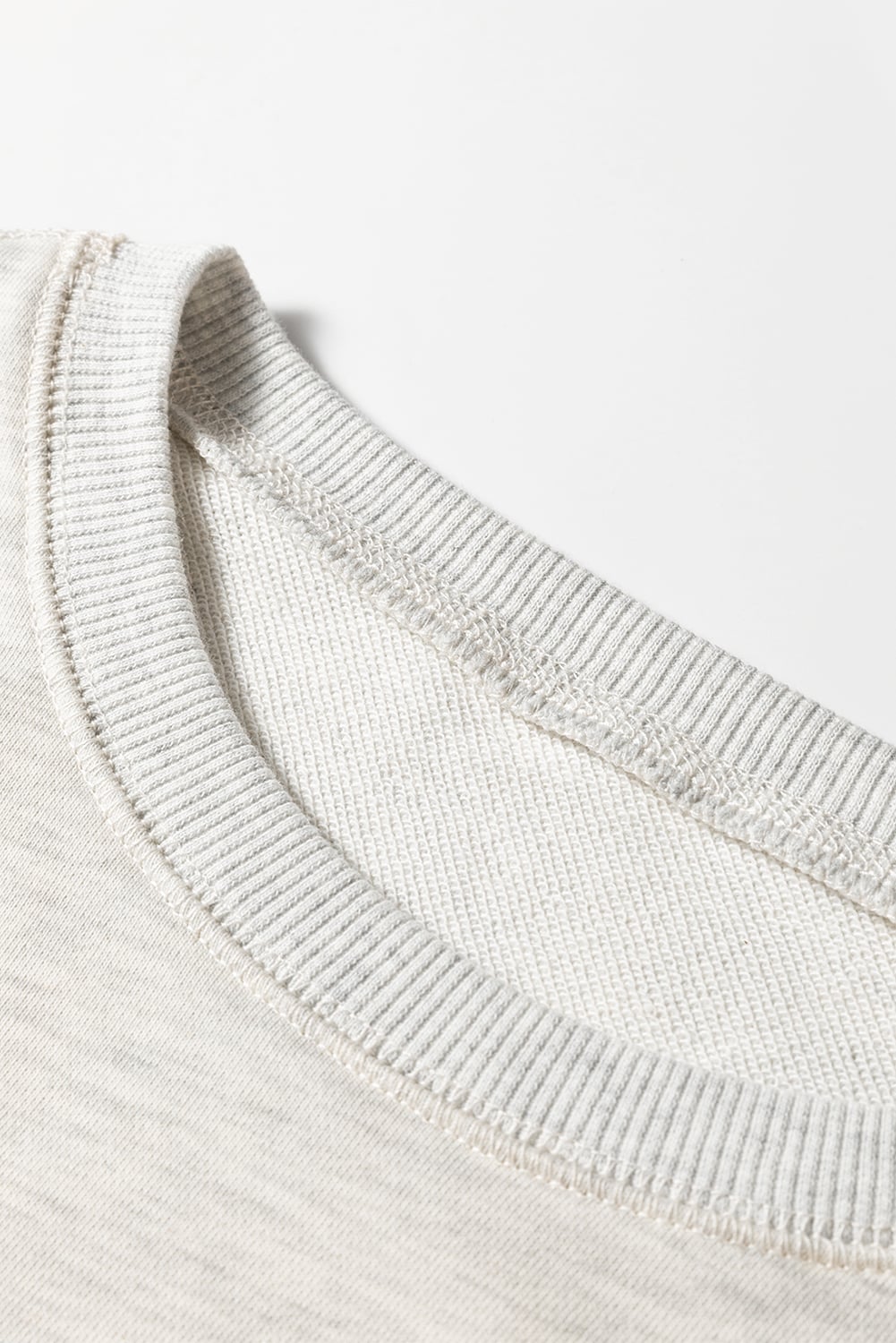 Light Grey Multicolored Striped Patchwork Drop Shoulder Sweatshirt