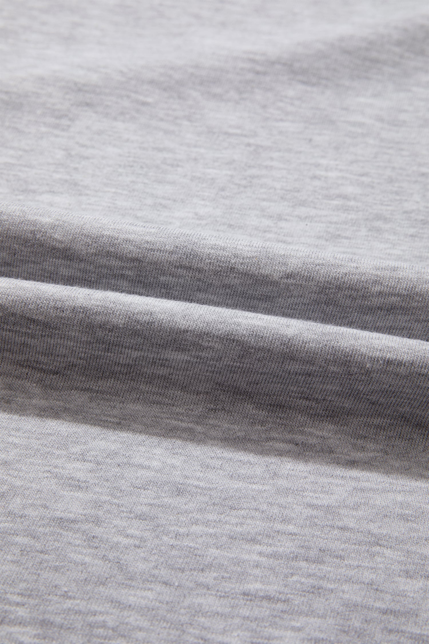 Light Grey Patchwork Detail Raw Edge Oversize Tee