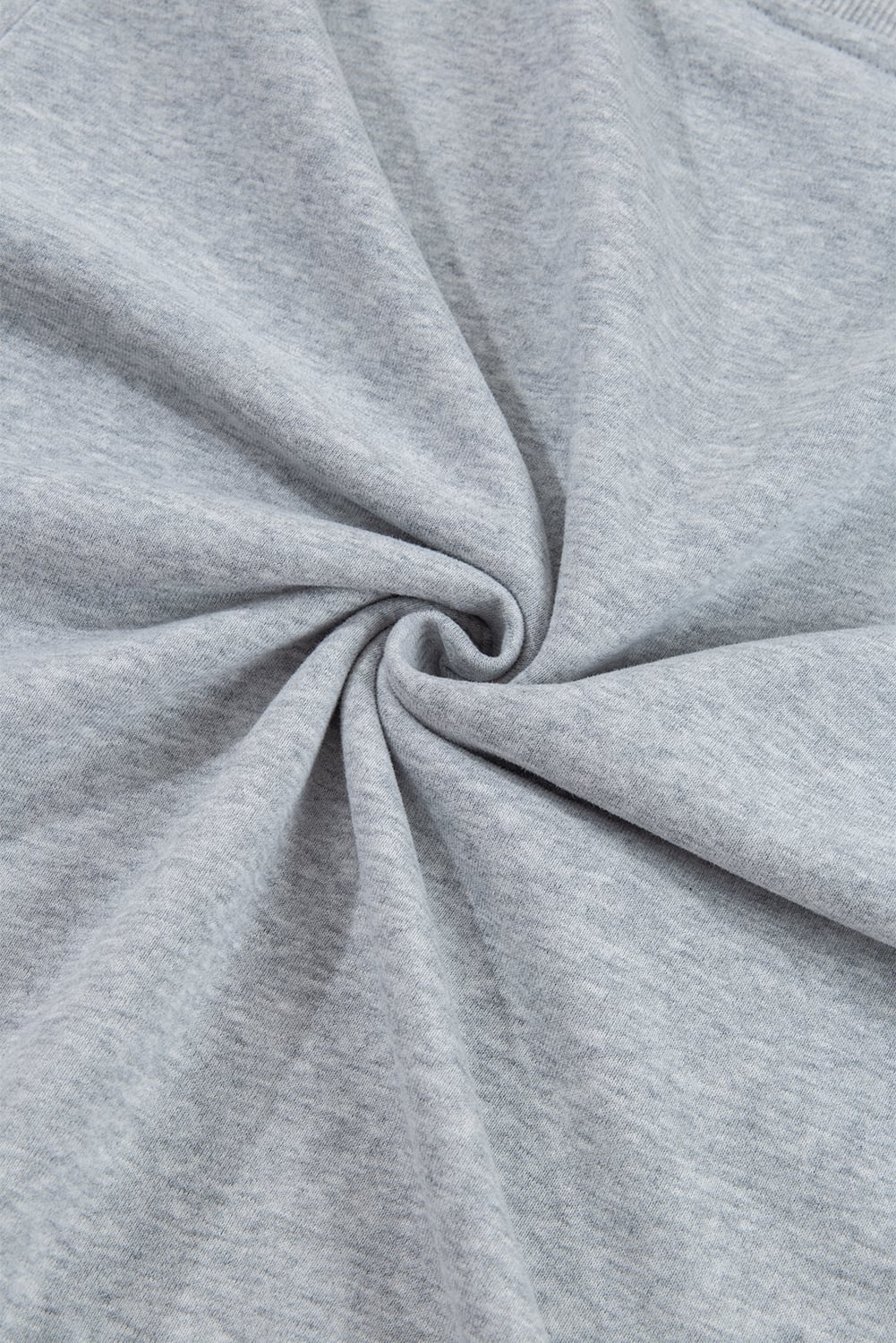 Light Grey Plain Drop Shoulder Crewneck Pullover Sweatshirt