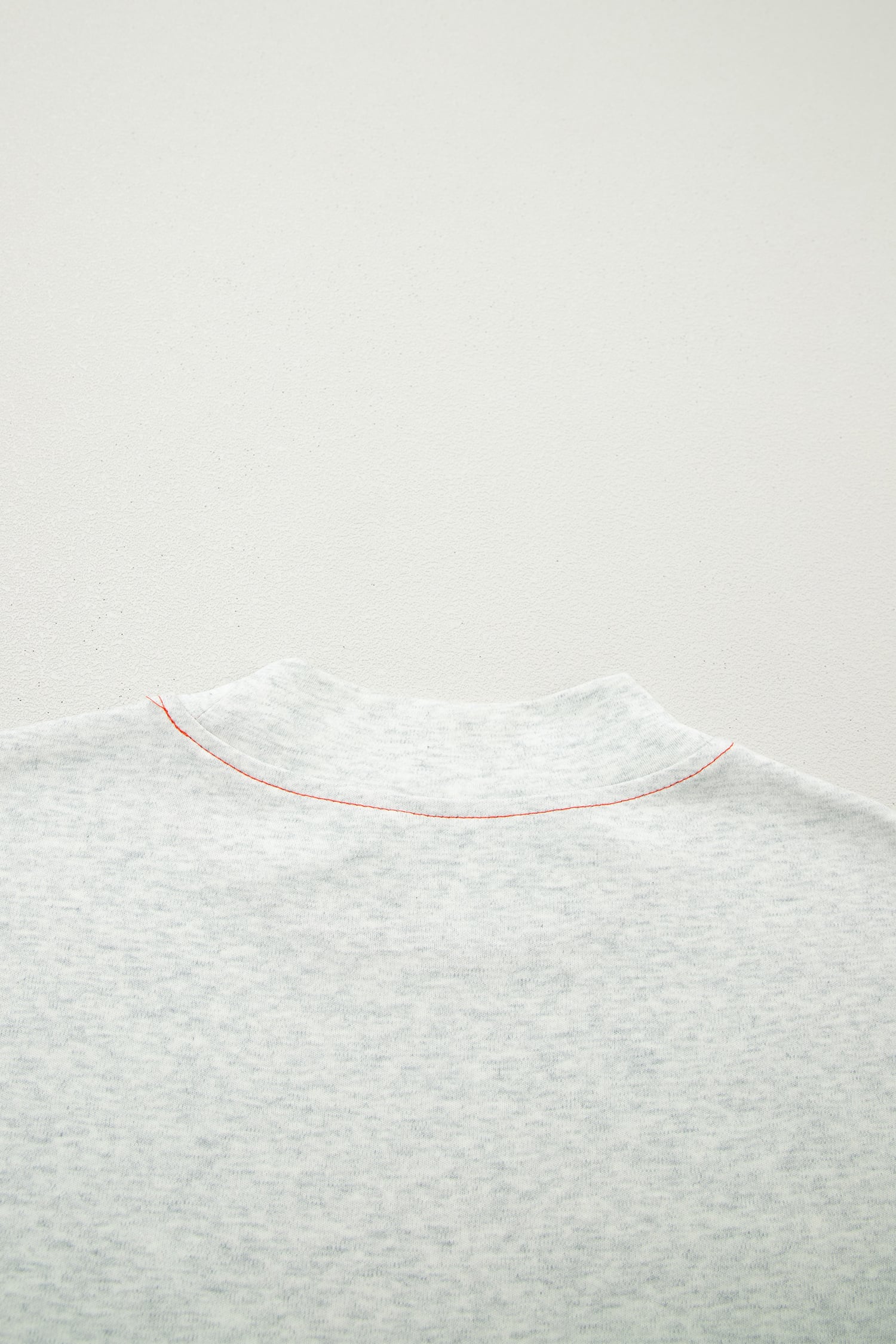 Light Grey Reversible Contrast-Stitched T-Shirt