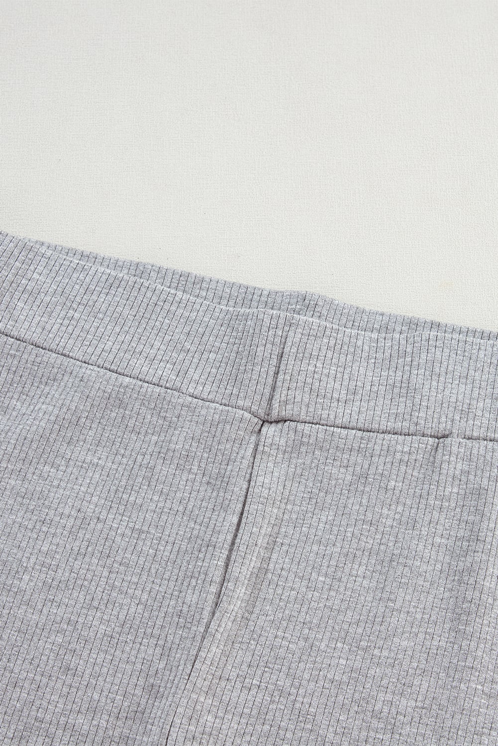 Light Grey Solid Color Loose Tunic Top Loungewear