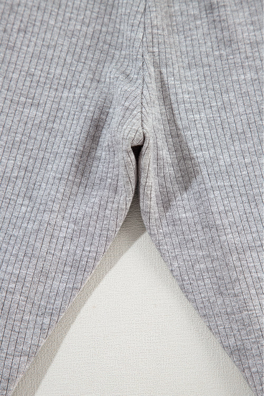 Light Grey Solid Color Loose Tunic Top Loungewear