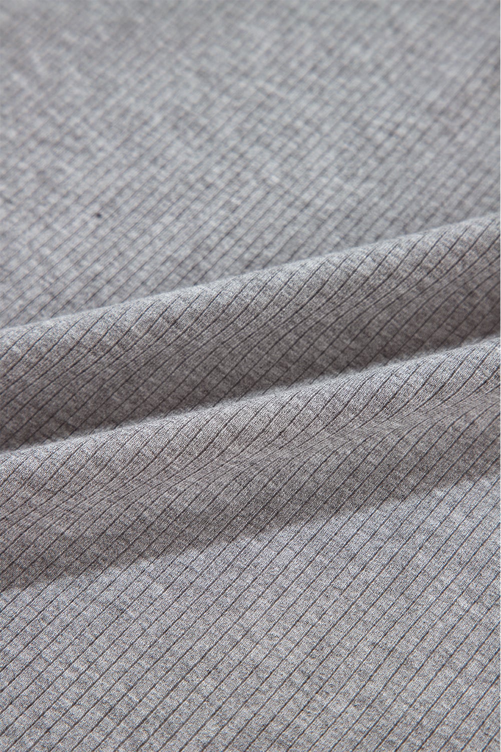 Light Grey Solid Color Loose Tunic Top Loungewear
