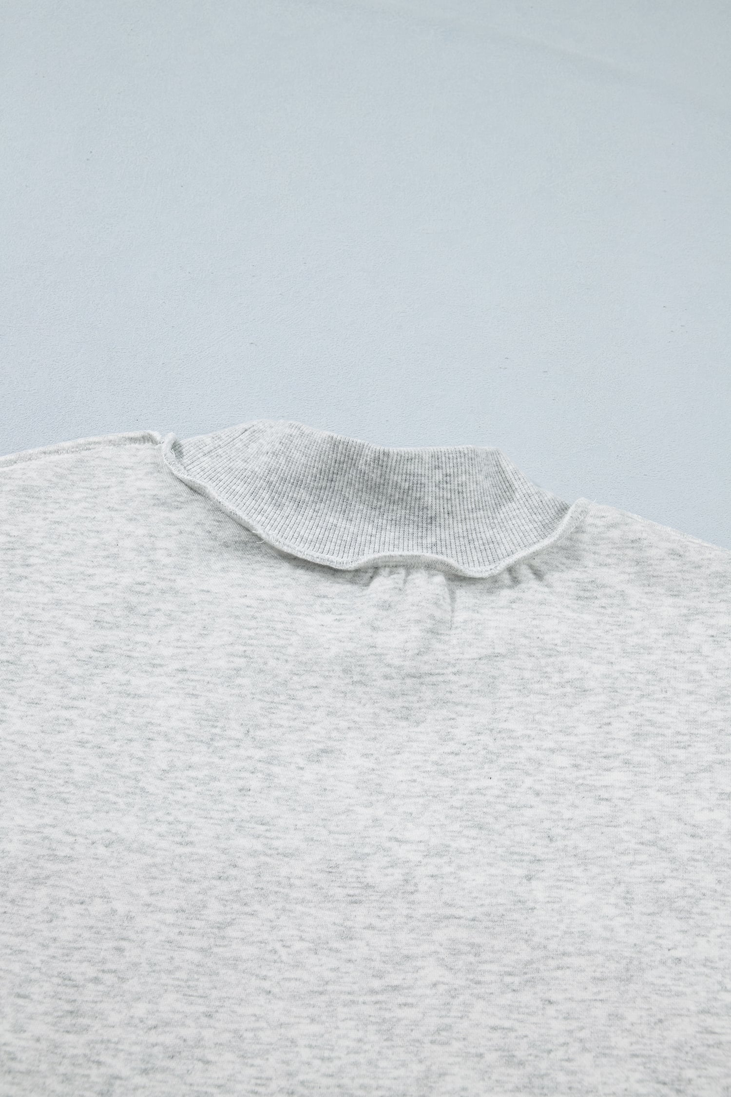 Light Grey TN TENNESSEE Double Printed Reversible Mock Neck Sweatshirt