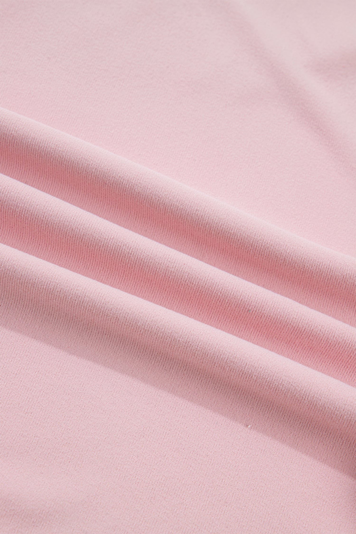Light Pink Solid Color Bow Textured Patchwork Long Sleeve Tee