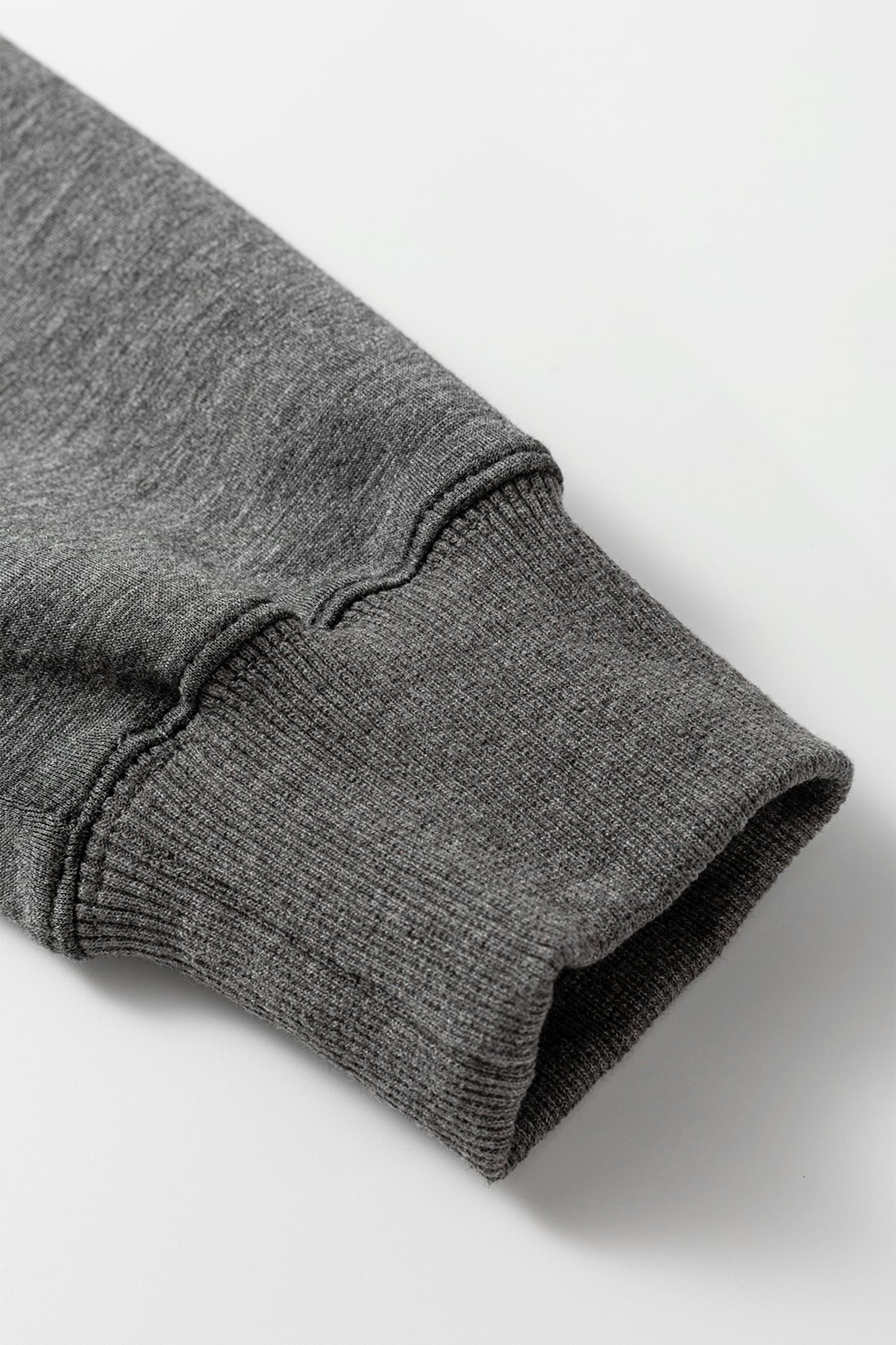 Medium Grey Collared V Neck Pullover Sweatshirt Sweatpants Set