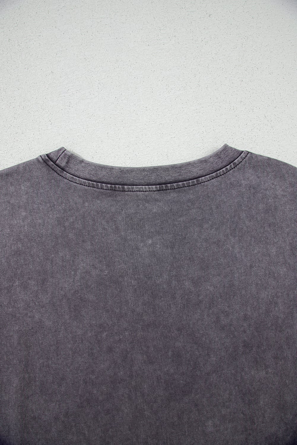 Medium Grey TEXAS Steer Head Graphic Mineral Wash Oversized T Shirt