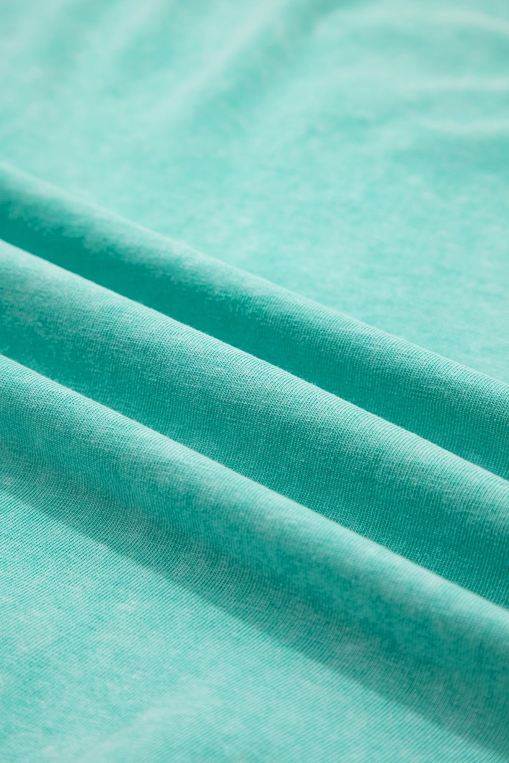 Mint Green Solid Color Washed Sleeveless Top Split Skort Cotton 2pcs Outfit