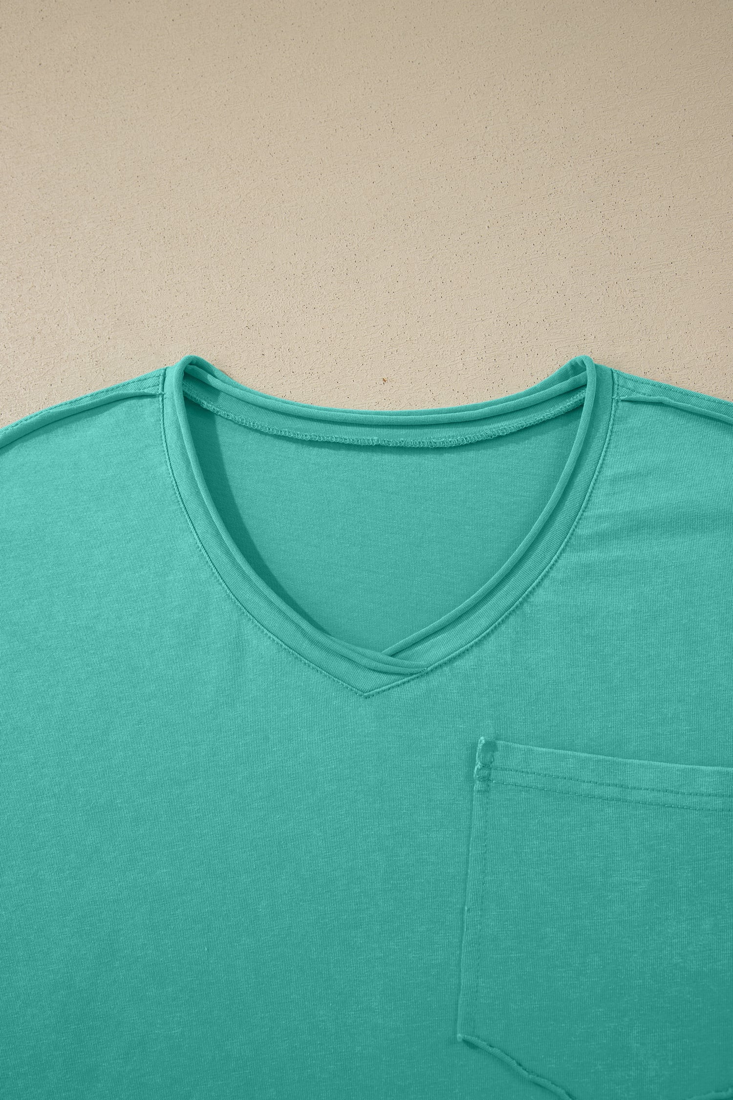 Mint Green Cotton Mineral Wash T Shirt