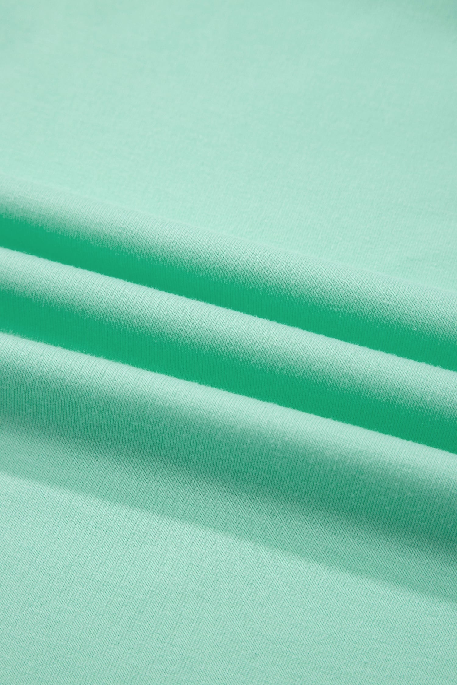 Mint Green Solid V-Neck Tee and Drawstring Plus Size Pants Set