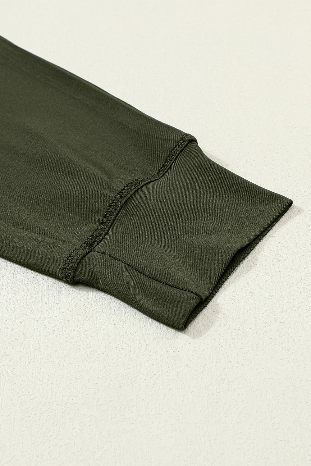 Moss Green Drawstring Elastic Waistband Pocketed Joggers