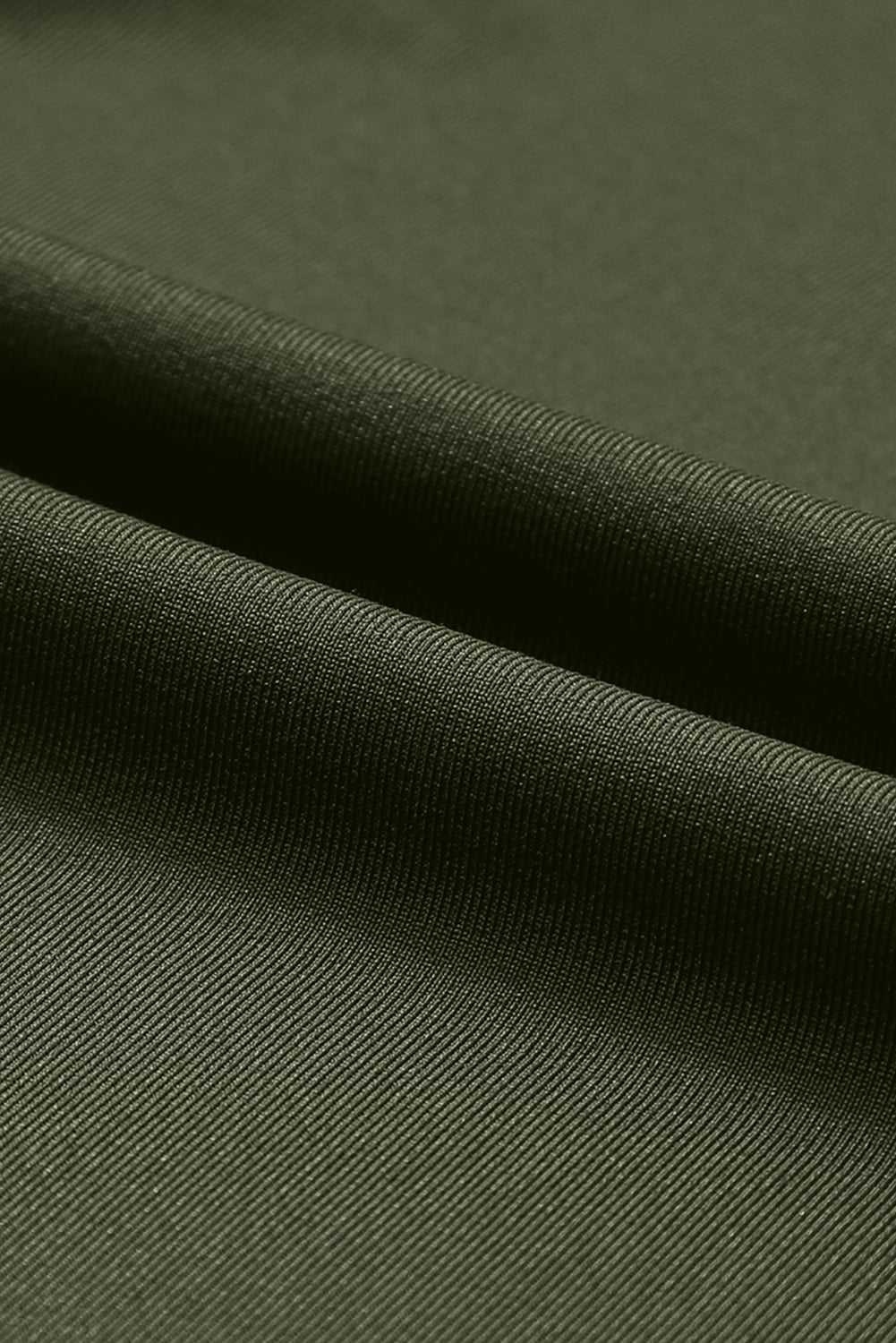 Moss Green Drawstring Elastic Waistband Pocketed Joggers