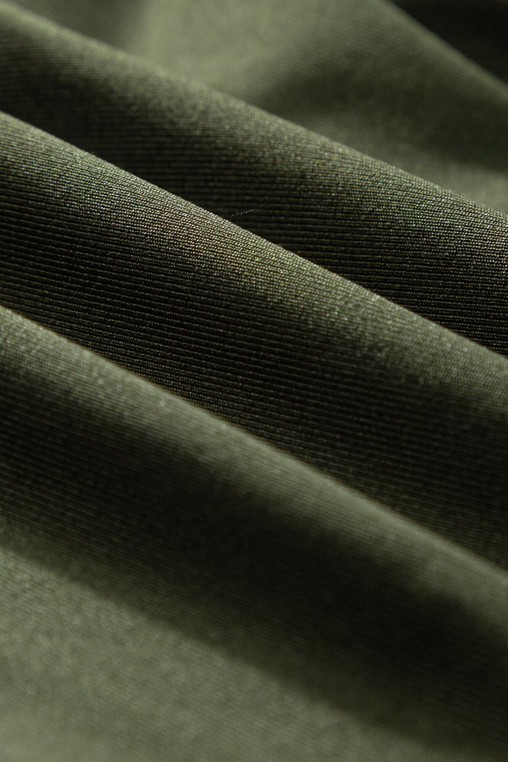 Moss Green Drawstring Elastic Waistband Pocketed Joggers