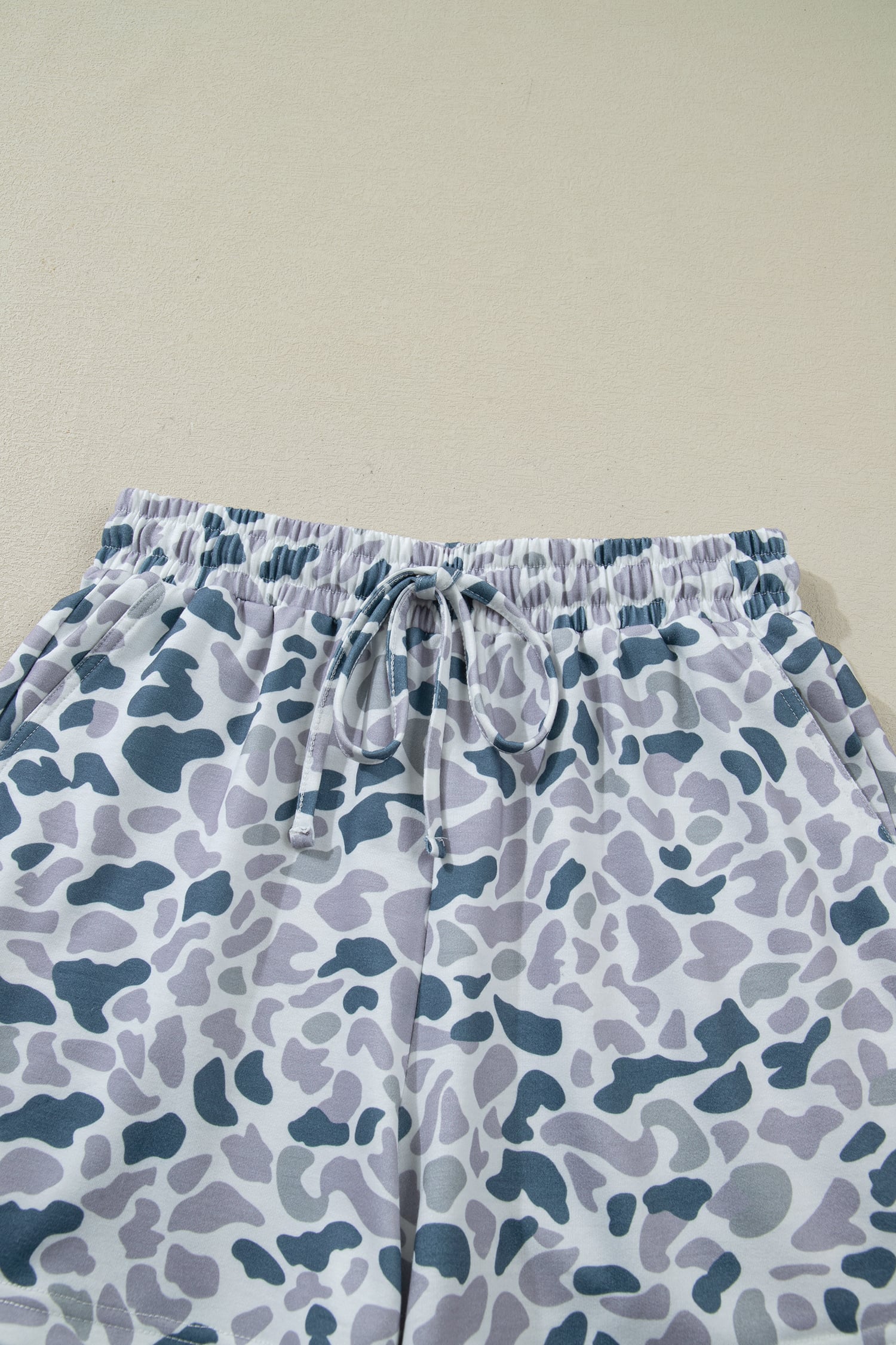 Multicolour Abstract Patterned Polo Collar T Shirt and Shorts Set