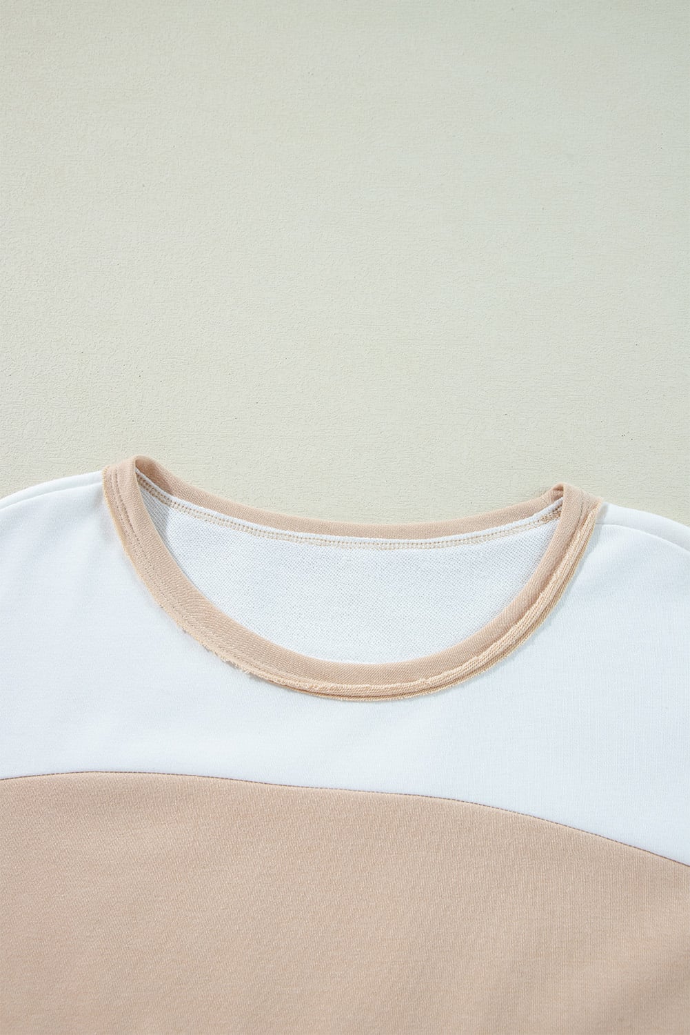 Multicolour Colorblock Patchwork Side Split Tunic T Shirt