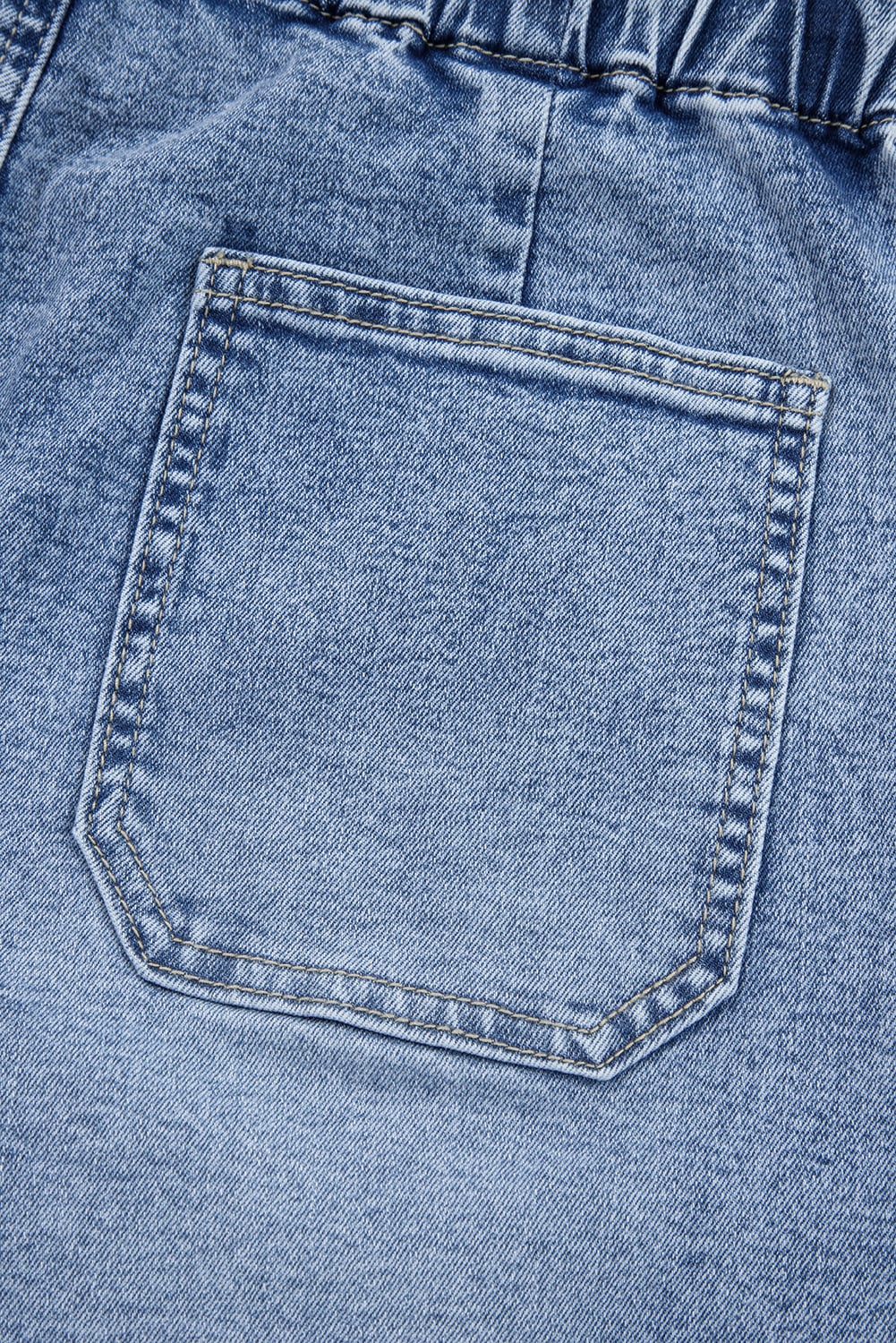 Myosotis Large Patch Pocket Drawstring Paperbag Waist Barrel Jeans