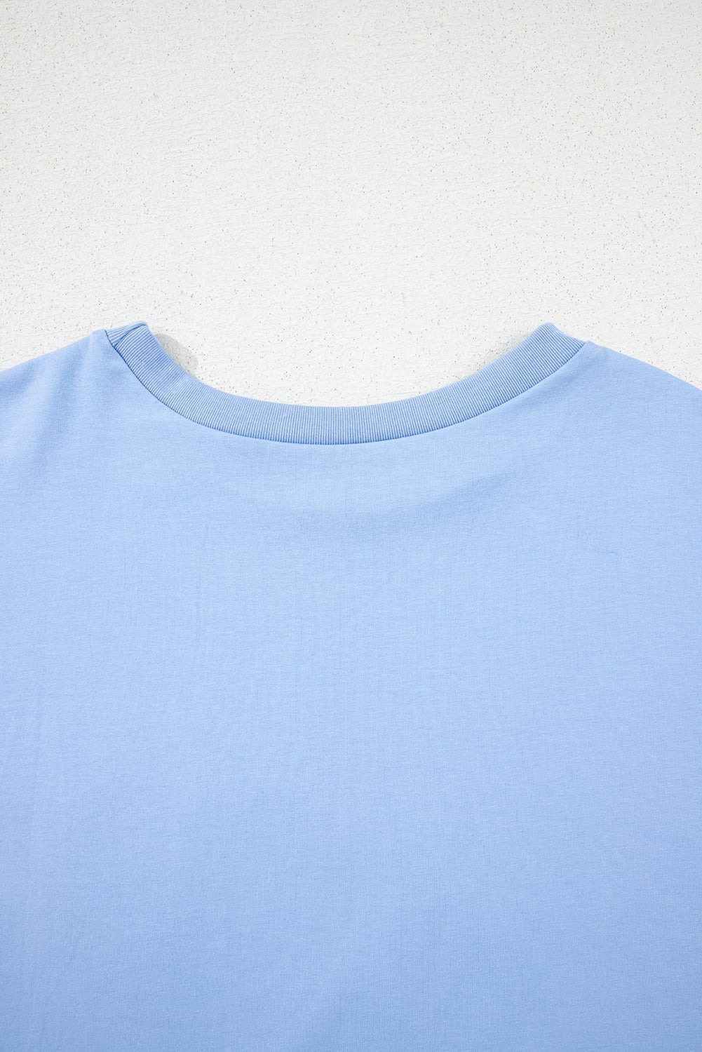 Myosotis Loose Half Sleeve Hi Low Hem T Shirt