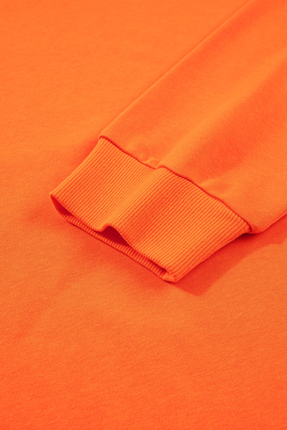 Orange Plus Size Varsity Striped Drop Shoulder Pullover Drawstring Elastic Waistband Short Set
