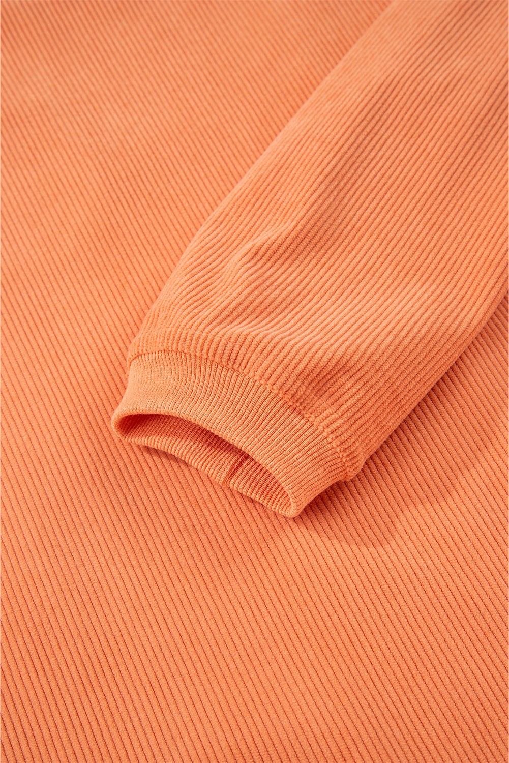 Orange Sequin Pumpkin Patched Twisted Rib Baggy Sweatshirt