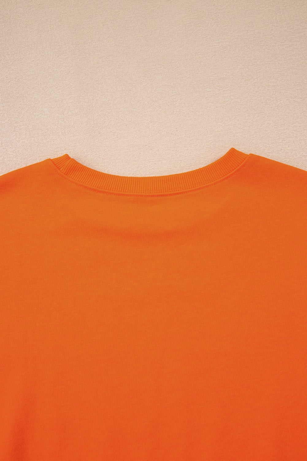 Orange Varsity Stripe Detail Drop Shoulder Pullover Mini Skort Set