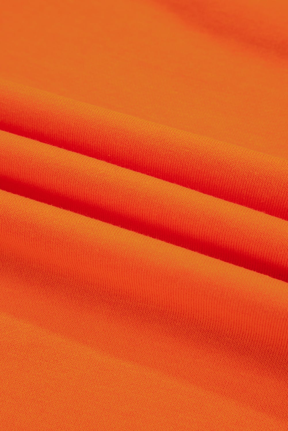 Orange Varsity Stripe Detail Drop Shoulder Pullover Mini Skort Set