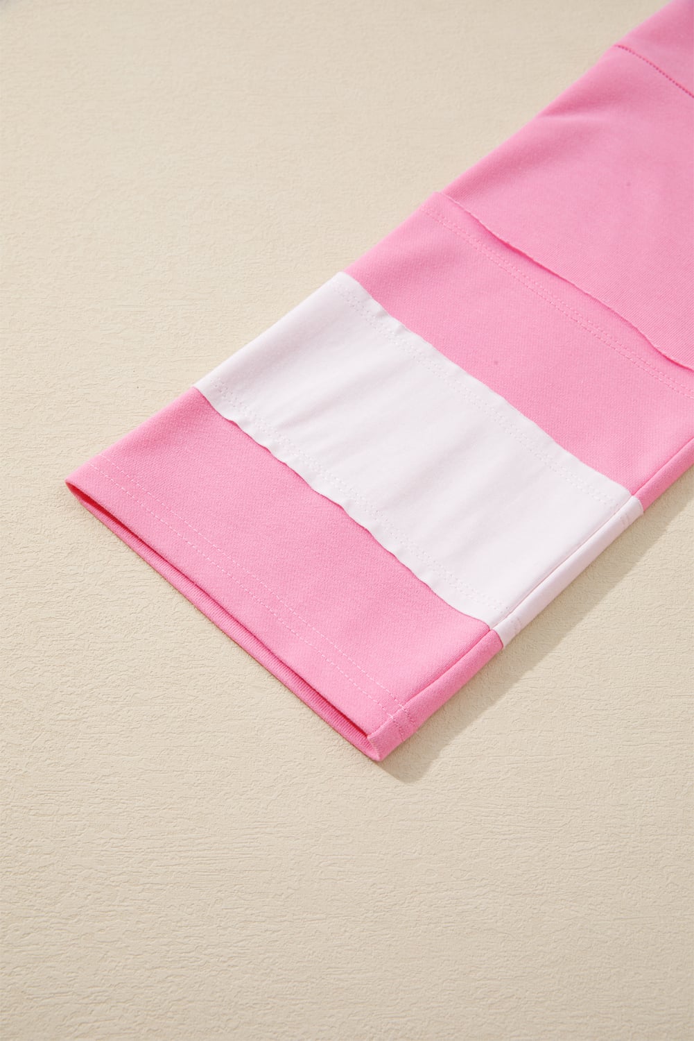 Orchid Bouquet Big Flower Patched Raw Seam Color Block 2 Piece Loose Pant Set