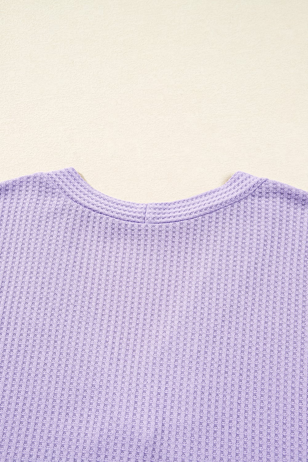 Orchid Petal Plus Size Waffle Knit Button Front Cardigan