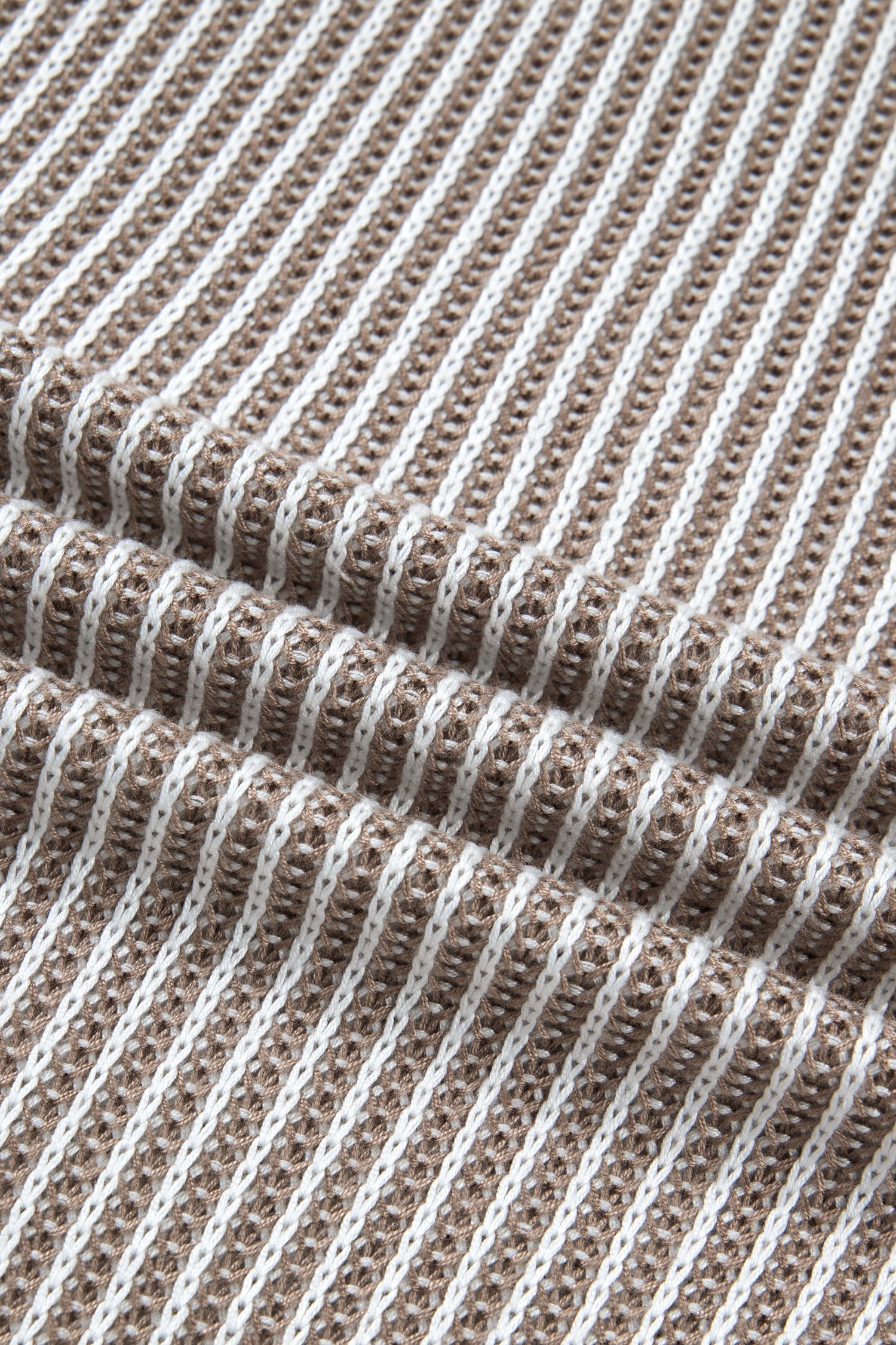 Pale Khaki Contrast Trim Ribbed Knit Sweater Tank Top