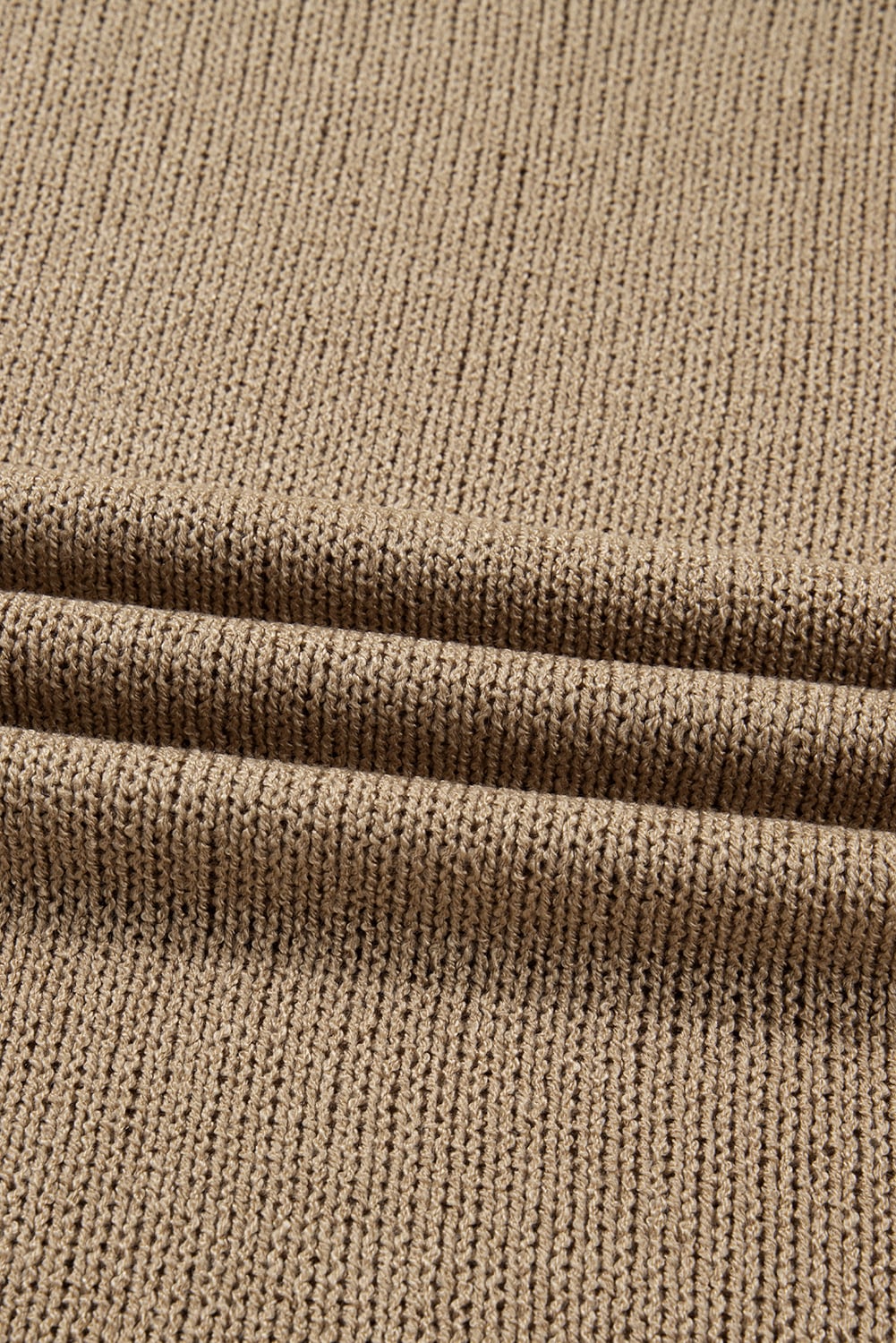 Pale Khaki Oversize Drop Shoulder Slouchy Sweater Dress