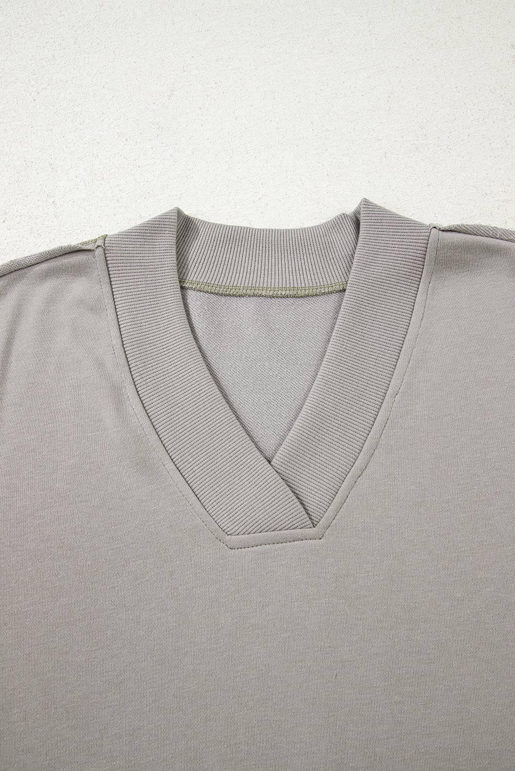 Parchment Aztec Embroidered Western V Neck Sweatshirt