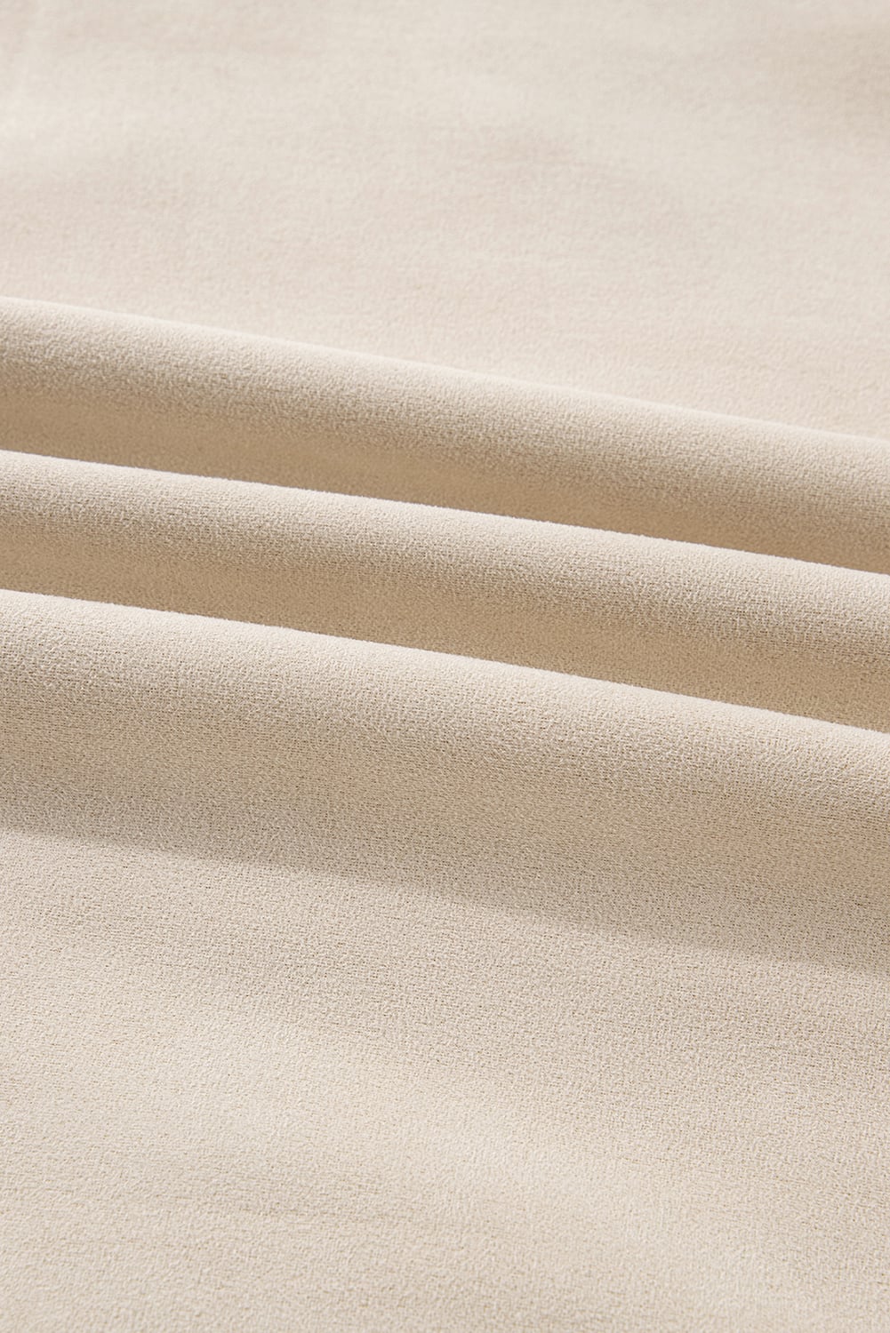 Parchment Suede Sherpa Lined Western Loose Jacket
